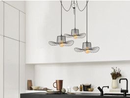 Luminaire suspendu BOTINAS 3 lampes noir