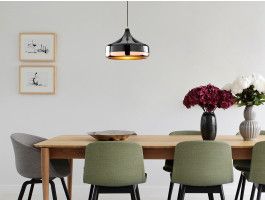 Luminaire suspendu YAKA 1 lampe noir