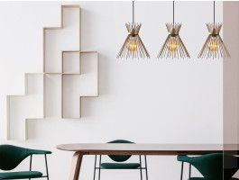 Luminaire suspendu MARCHENA 3 lampes noir