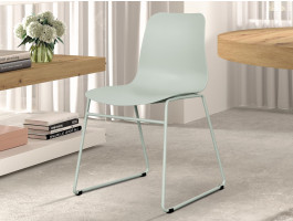 Chaise POLLY gris/vert