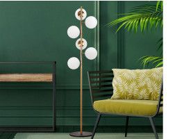 Lampadaire ZAGALLO 6 lampes vintage