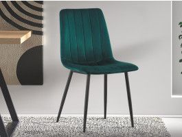 Chaise WILLO velours vert