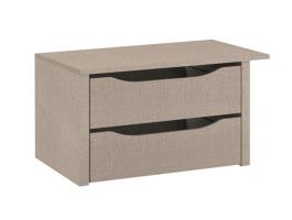 Bloc-tiroir SUBBY 2 tiroirs 58 cm lin naturel