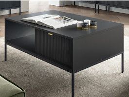 Table basse NORYA 1 tiroir noir