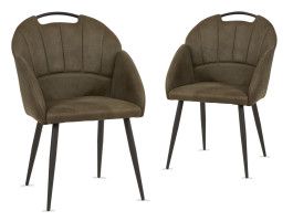 Lot de 2 chaises PLATON vert