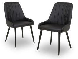 Lot de 2 chaises RAPHEO noir