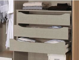 Bloc-tiroir BETA 3 tiroirs 90 cm lin naturel