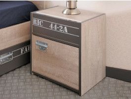 Chevet FACTORY gris loft/gris ombre