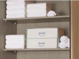 Etagère BETA 90 cm lin naturel (lot de 5)