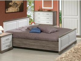 Lit IVANA 160x200 cm truffe/porcelaine