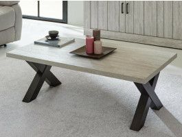 Table basse CRISTAL rectangulaire 130 cm valonia