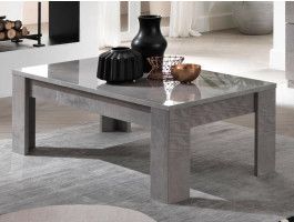 Table basse rectangulaire GRENADE 126 cm marbre laqué