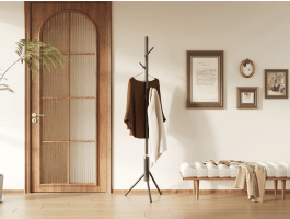 Porte-manteau KARISSA 8 crochets noir