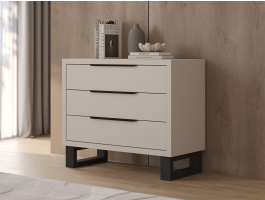Commode HAMETTE 3 tiroirs cachemire