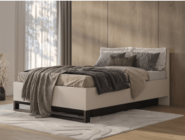 Lit HAMETTE 160x200 cm cachemire