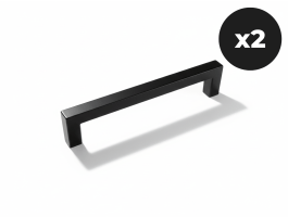 Lot de 2 poignées WASHING noir