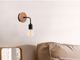 Applique murale MARTINI 1 lampe brun