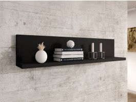Etagère murale BOTSWANA 150 cm noir mat