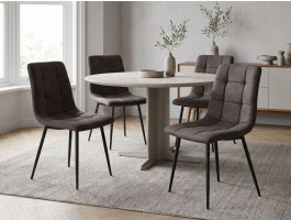 Lot de 4 chaises ARCHIMEDE noir