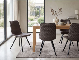 Lot de 4 chaises CODY gris