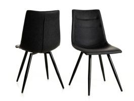 Lot de 2 chaises MARNOIX noir