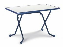Table de jardin pliable rectangulaire PIM 110 cm bleu