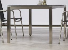 Table repas MARBELLO gris/noir 210 cm