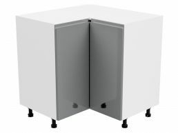 Armoire de cuisine de coin ASPAS 2 portes cm blanc/gris laqué