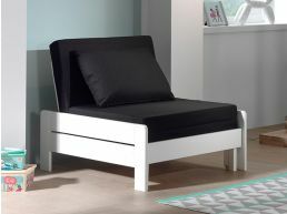 Canapé-lit ALIZE 80x200 cm pin blanc