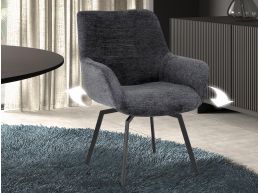 Chaise pivotante MODIL gris foncé