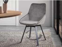 Chaise design pivotante ISKO gris