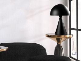 Lampe de table MUSHROOM 1 lampe noir