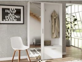 Vestiaire BISCOTE 2 portes blanc