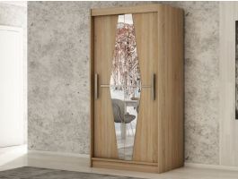 Armoire BOLIVAR 2 portes coulissantes 120 cm sonoma