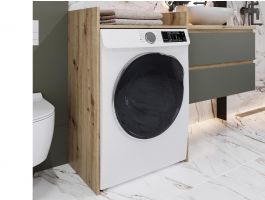 Meuble SIDONI rangement machine à laver chêne artisan