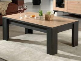 Table basse LODU 130 cm carbon/bois marin