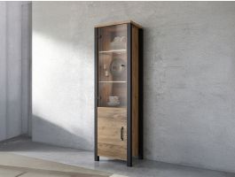 Colonne OLIANNE 2 portes épicéa appenzeller/noir