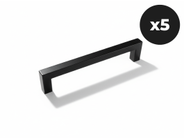 Lot de 5 poignées WASHING noir