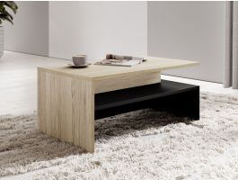 Table basse BABEL chêne sanremo/noir