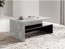 Table basse BABEL béton/noir