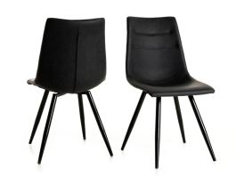Lot de 2 chaises ONNIX noir