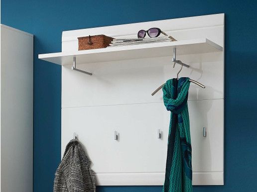 Porte-manteaux PITTA blanc brillant
