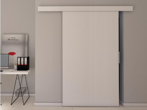 Porte coulissante CLENATO 106 cm blanc