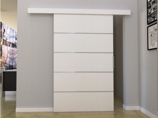 Porte coulissante CLOVIS 106 cm blanc