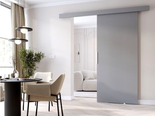 Porte coulissante CLENATO 106 cm gris