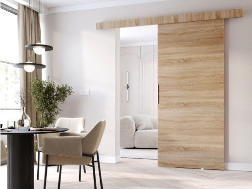 Porte coulissante CLENATO 106 cm sonoma