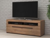 Meuble tv-hifi TULIO 1 tiroir 140 cm chêne grandson