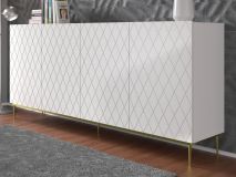 Buffet/bahut DINA 4 portes blanc