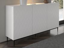 Buffet/bahut DINA II 3 portes blanc