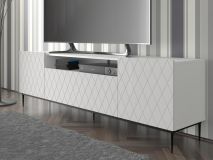 Meuble tv-hifi DINA II 3 portes 193 cm blanc